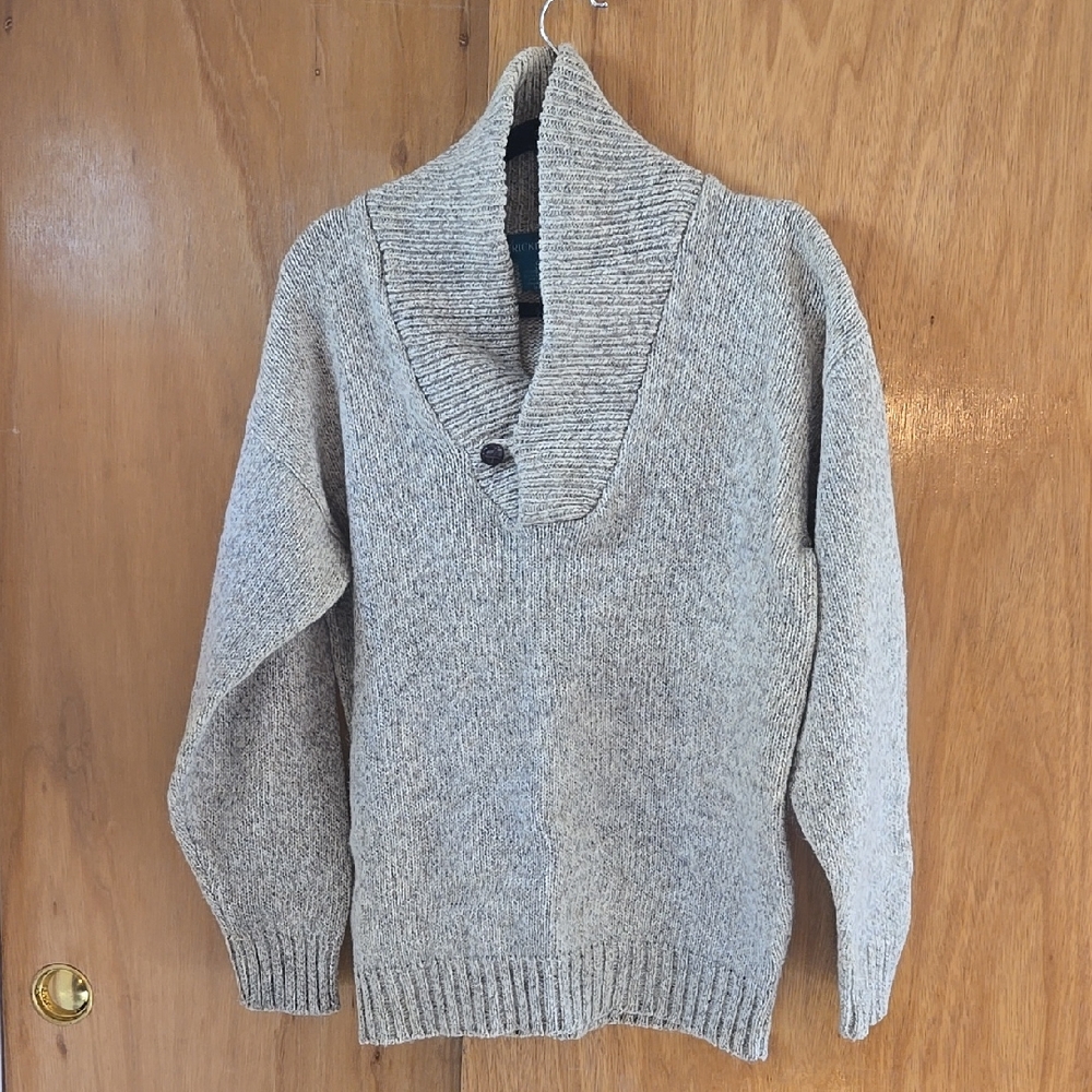Men's Shawl Collar Sweater Wool Blend